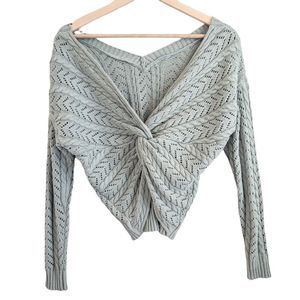 Jessica Simpson l Twisted Back Sweater SZ XS